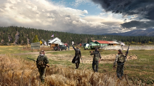 Far Cry 5 Hunters with Weapon