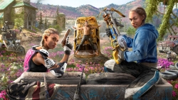 Far Cry New Dawn Dangerous Girls with Weapon