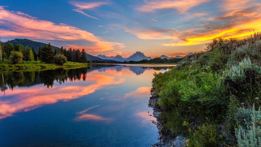 Grand Teton National Park Sunset and River