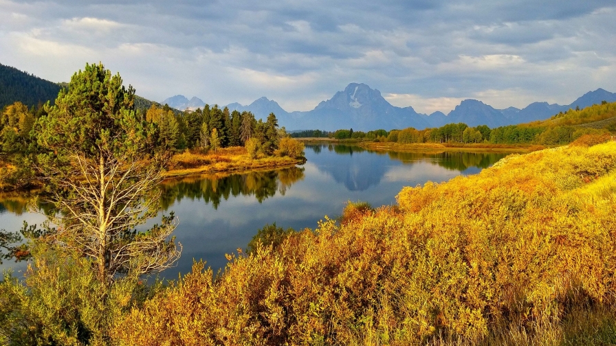 Grand Teton National Park Wyoming River and Mountains