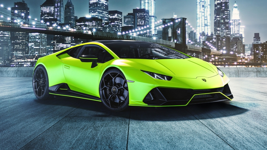 Green Lamborghini Huracan EVO Fluo Capsule