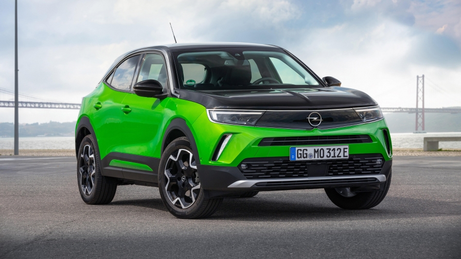 Green Opel Mokka-E