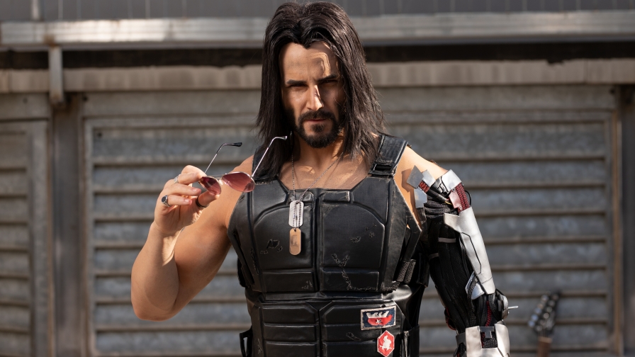 Johnny Silverhand by Keanu Reeves in Cyberpunk 2077 Game