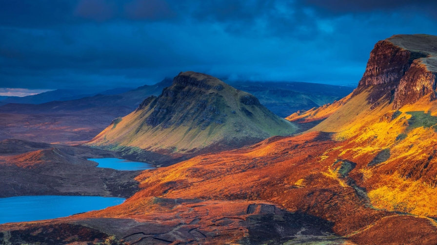 Lake and Mountains in Scotland