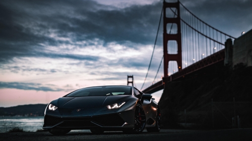 Lamborghini Beautiful Black Sport Car in USA