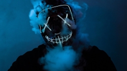 Led Mask on Face