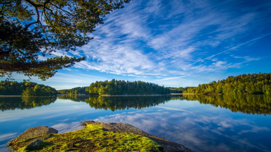 Loch Delsjn Lake in Gothenburg Sweden