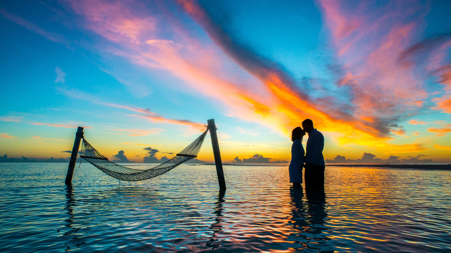 Love Making In Water Romantic Photo