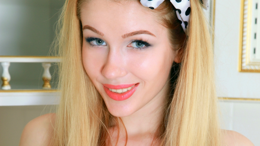 Marianna Merkulova Pretty Blonde Girl with Cute Face