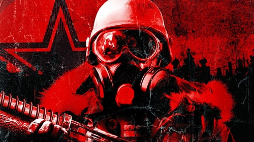 Metro 2033 Red Color on Background