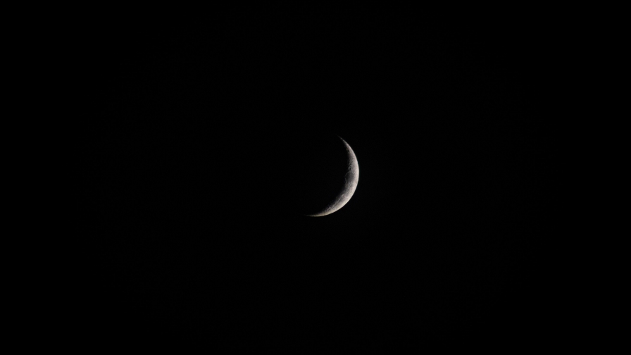 Moon on Night Sky