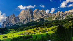 Mountain Valley and Village in Bavaria