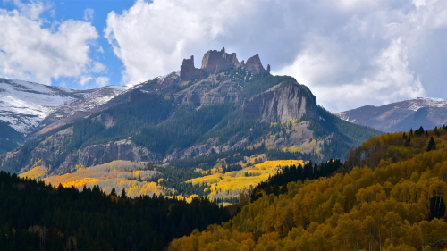 Mountains and Rocks with Forest