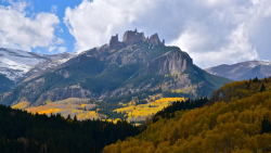 Mountains and Rocks with Forest