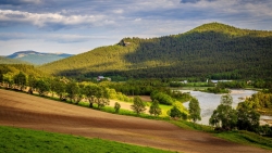 Norway Mountain Valley and River