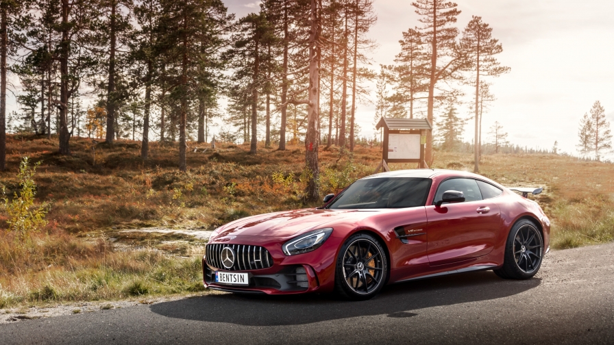 Red DaimlerChrysler Mercedes-AMG GT