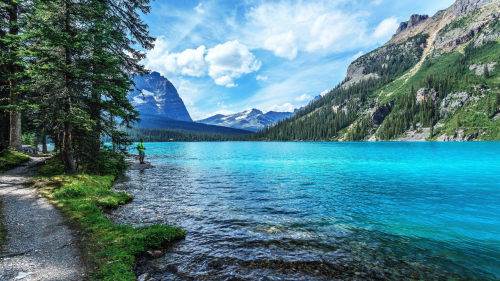 River and Mountains