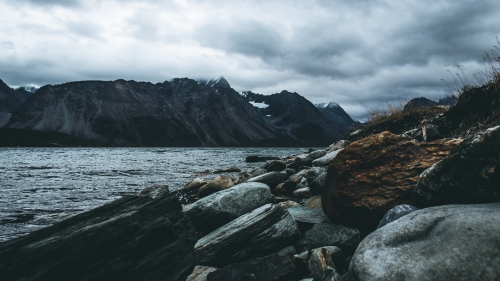 Rocks and Dark Weather