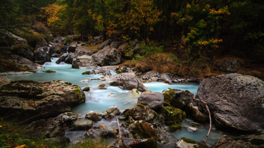 Rocks in River