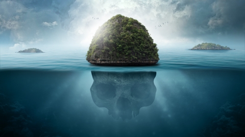 Sea Island and Fantasy Skull
