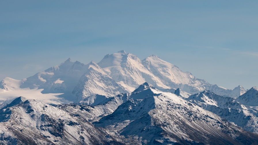 Snowy Mountains Peaks and Rocks