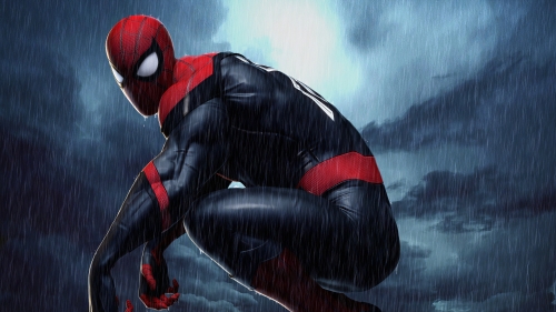 Spiderman Superhero Cartoon Painting