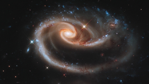 Spiral Galaxy and Nebula
