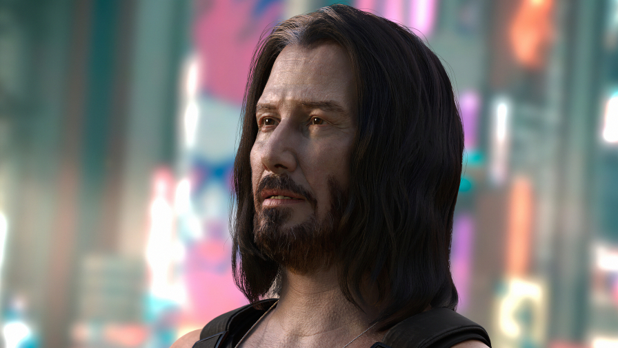 Sunglasses Johnny Silverhand by Keanu Reeves in Cyberpunk 2077