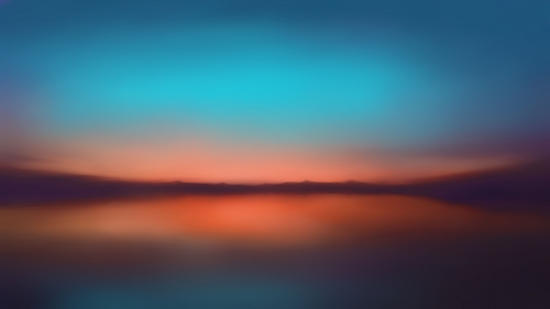 Sunrise on Lake Abstract