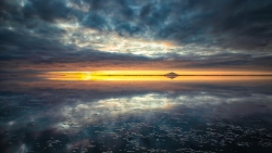 Sunset and Horizon on Sea