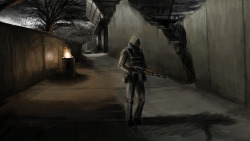 Survivor Stalker Bonfire and Weapon