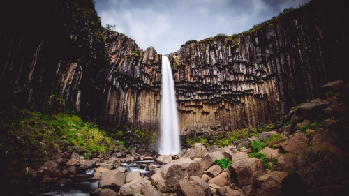 Svartifoss Waterfall National Park Iceland