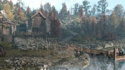 The Witcher Beautiful Village on the River