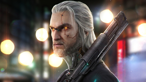 The Witcher in Cyberpunk 2077 Cameo