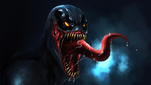 Venom with Long Tongue