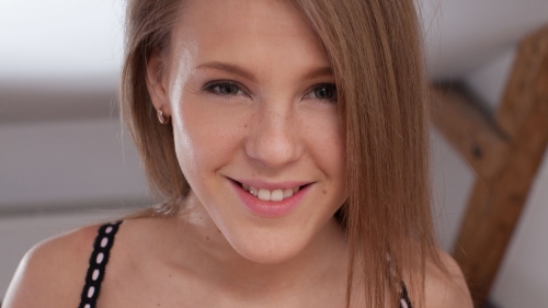 Viola Bailey pretty smiling Latvian babe with cute lips