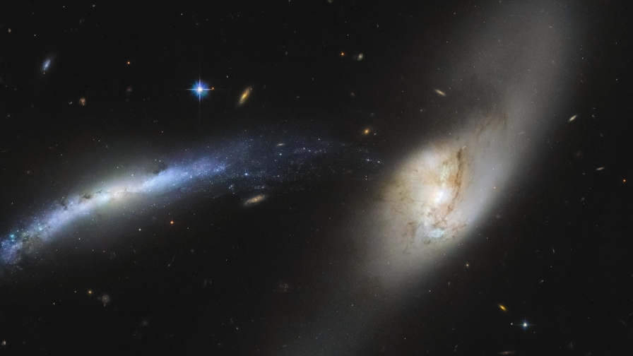 White Nebula in Galaxy