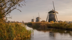 Windmill and River