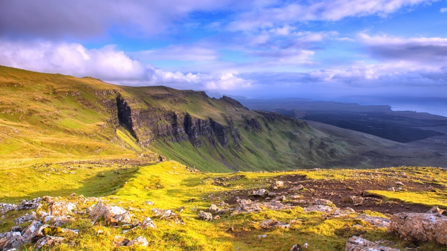 Wonderful Autumn Mountain Valley