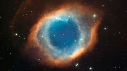 Wonderful Blue Nebula and Orange Ring