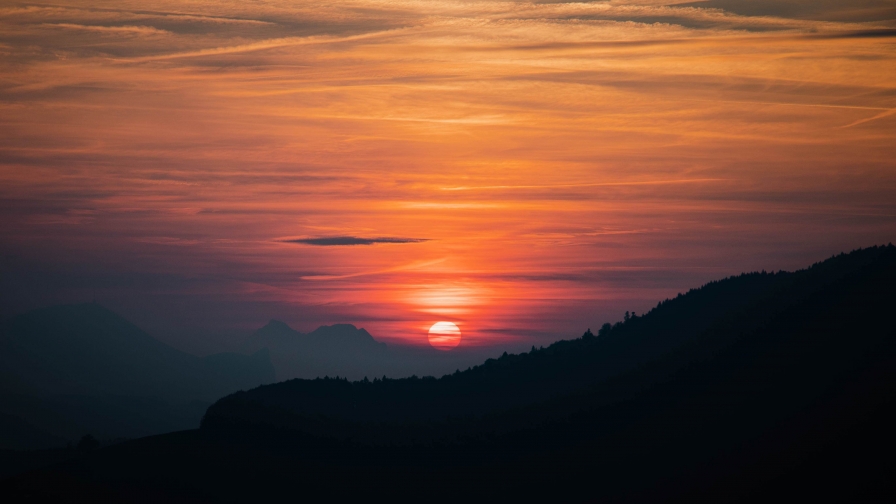 Wonderful Orange Sunset