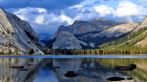 Wonderful Pure Crystal Lake and Mountains