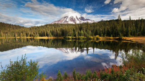 Wonderful Pure Lake in Mountain Valley