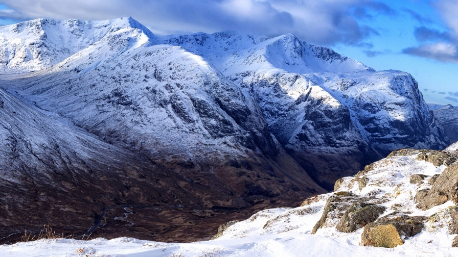 Wonderful Snow Covered Mountains