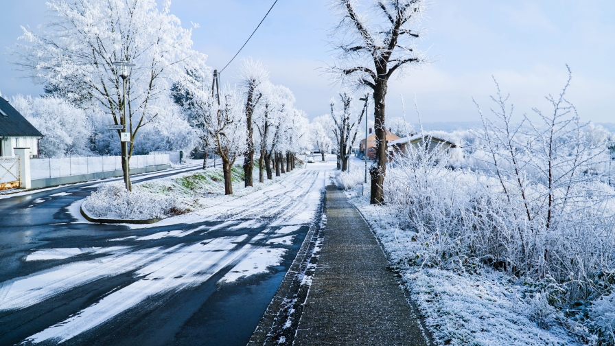 Wonderful winter city and streets