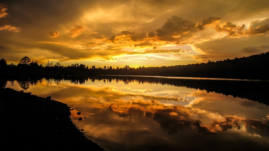 Yellow Sky on Sunset