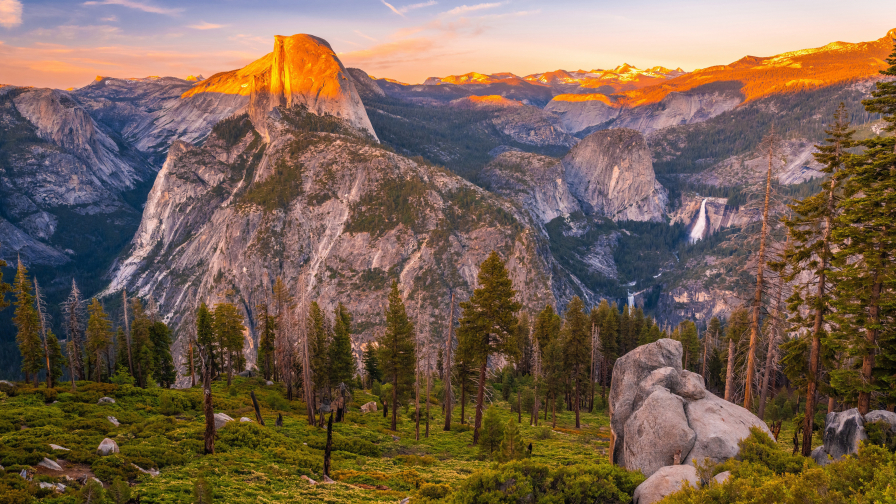 Yosemite National Park Rocks and Forest